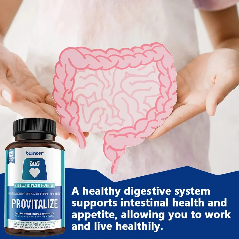 Provitalize Capsules - Γυναικεία προβιοτικά + Moringa Weight Management Immune Health & Gut Health Support 30/60/120 Caps — image 3