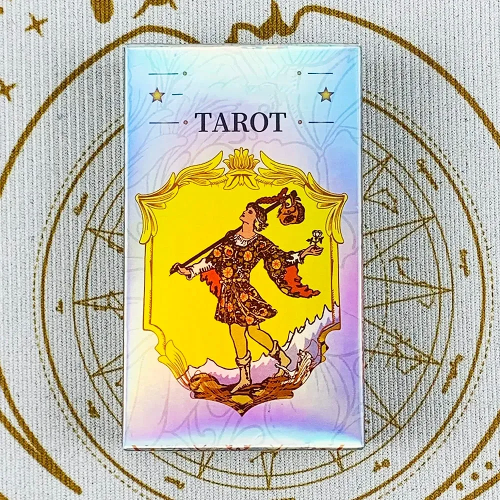 Shining Vitetta Cards Tarot Deck 78 Tarot Cards for Beginners Νέος σχεδιασμός Περίπου 10,3*6cm Επιτραπέζιο παιχνίδι μαντείας