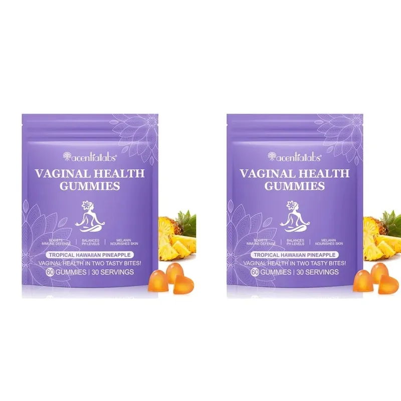 Acentiallabs Vaginal Health Gummies με Bacillus Coagulans και βιταμίνη C Υποστηρίζει την άμυνα του ανοσοποιητικού και το PH Balance 60 Gummies