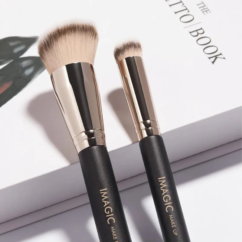 Pincel corretivo macio para base de cabelo sintético, pincéis de mistura para contorno, cuidados com a pele, cosméticos profissionais, ferramentas de beleza — image 2