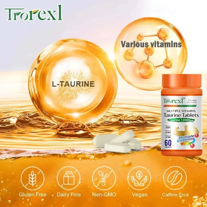 Multiple Vitamins Taurine Tablets for Energy boost fatigue relief and enhance physical strength