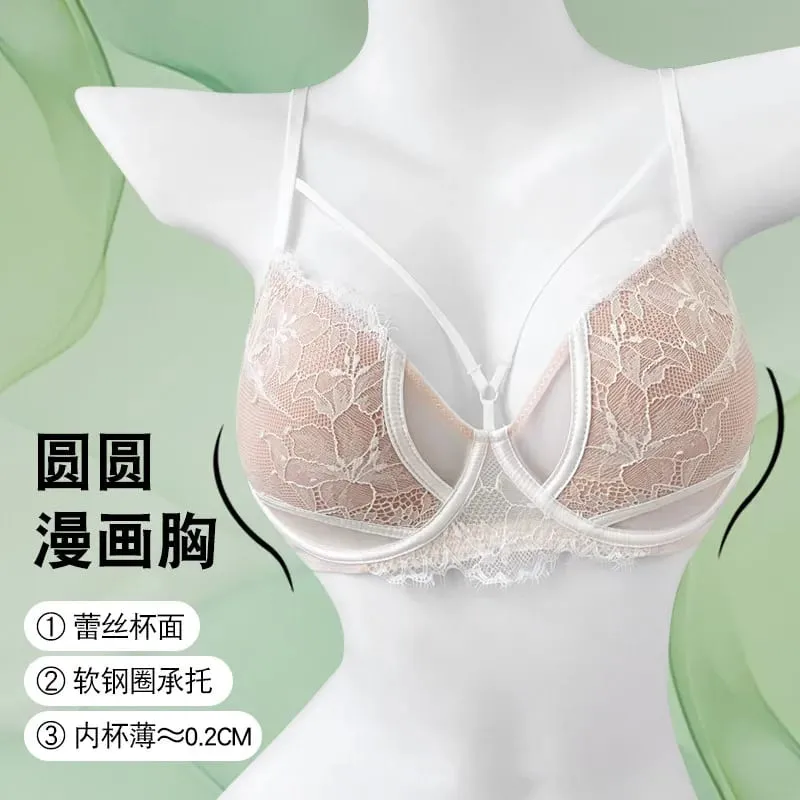 1. Σετ σουτιέν BANERDANNI Sexy Pure Desire Big Bust Minimizer Push Up Side Support Anti Sagging Anti-flading Εσώρουχα Hot Sale Best