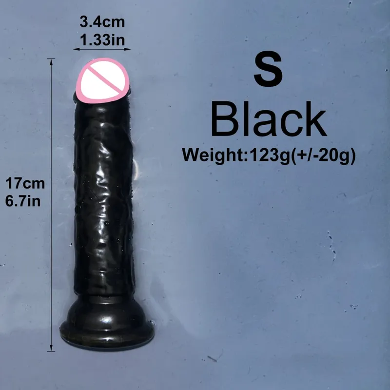 Barato 5 colores pequeño consolador transparente ventosa gelatina pene mujeres erótico sexo Anal juguetes clítoris suave masturbadores vaginales pene — image 28