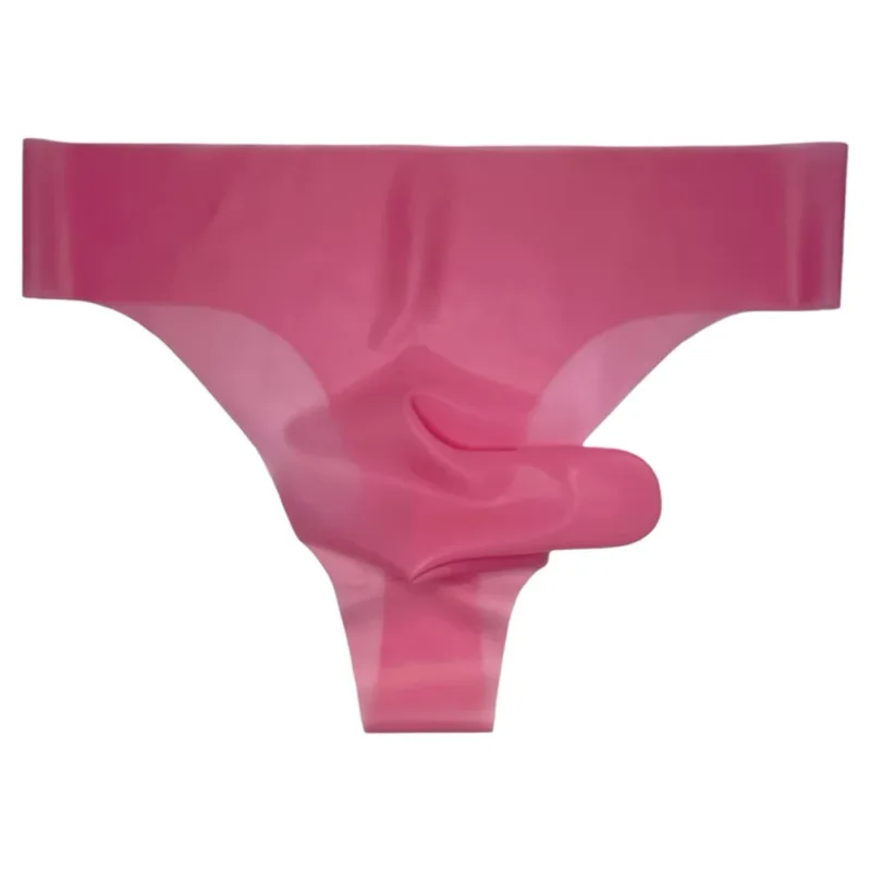 Sexy Nightwear Mens Latex Underwear Comfortable Latex Safety Panties Applicable Gender Male Fashionable Lingerie — image 2