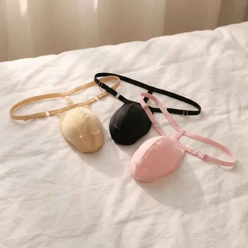 T-back Push Up Sponge Cup Pad Thongs Adjustable 3D Front Padded Briefs Seamless Low-waist Men Shapewear Men Panties Accessories — image 9
