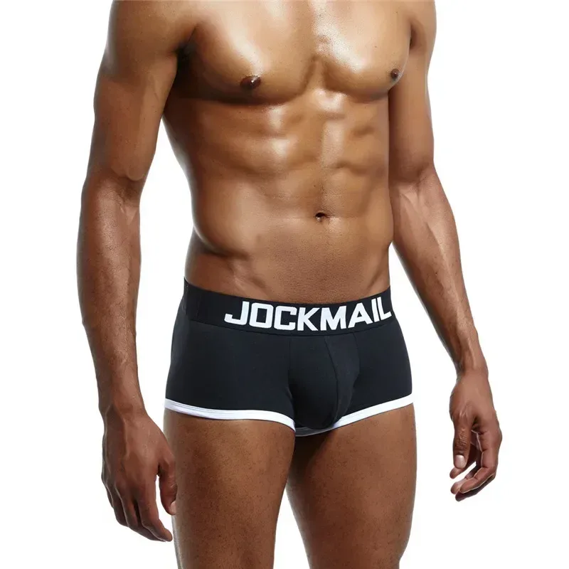 Mens Underwear Jockstrap Boxer Trunks Gay Penis Pouch Cueca Boxer Calzoncillos Hombre Man Boxer Shorts Sleepwear Gay Panties — image 9