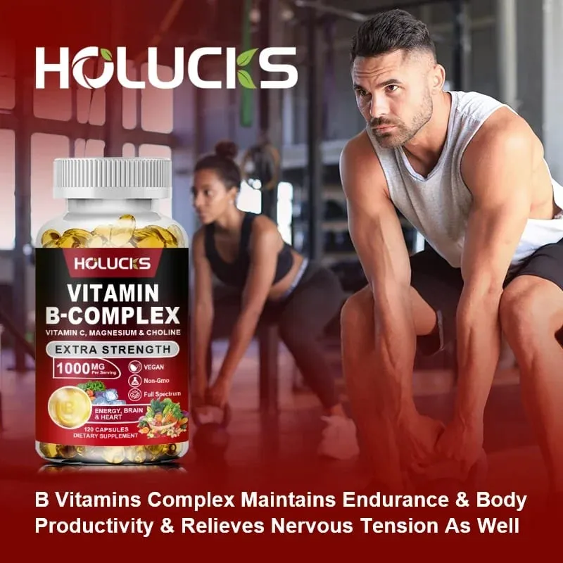 Οι κάψουλες Yimiduk Premium Vitamin B Complex με υποστήριξη βιοτίνης και φυλλικού οξέος προάγουν το υγιές δέρμα των μαλλιών και την ισορροπία των ορμονών που δεν είναι ΓΤΟ — image 3