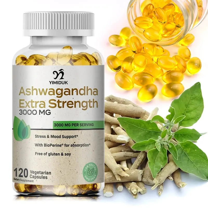Organic Ashwagandha Root Extract Capsule Ashwagandha Supplement Help Stress Focus Brain Energy Support Sleep Health — image 7
