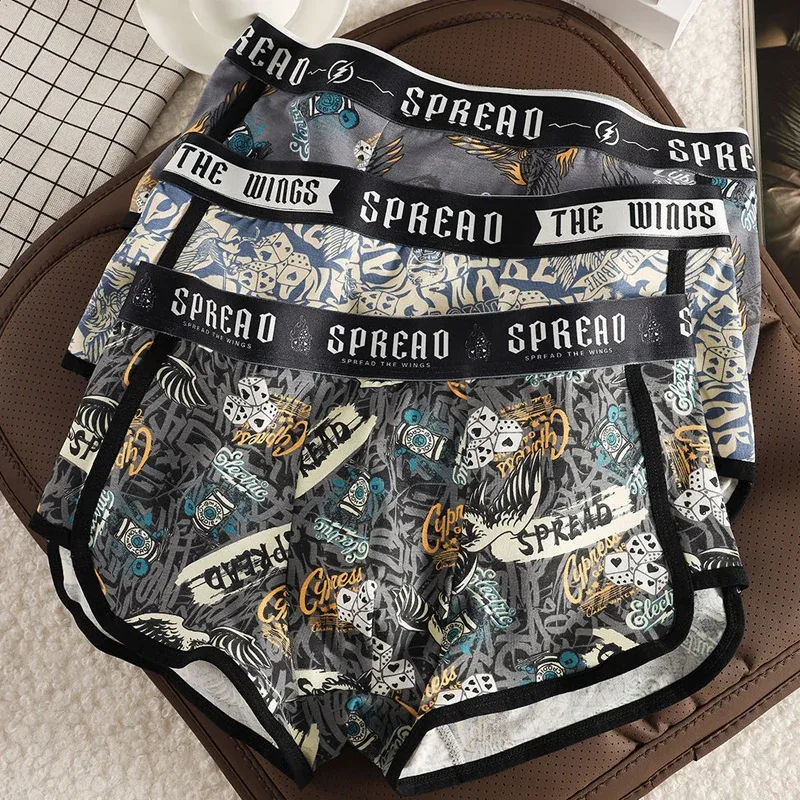 Brand Health 1pcs/3pcs Cotton Boxer Men Underwear Hot Breathable Mens Boxers BoxerShorts Man Panties Size L-3XL MLS8088 — image 2