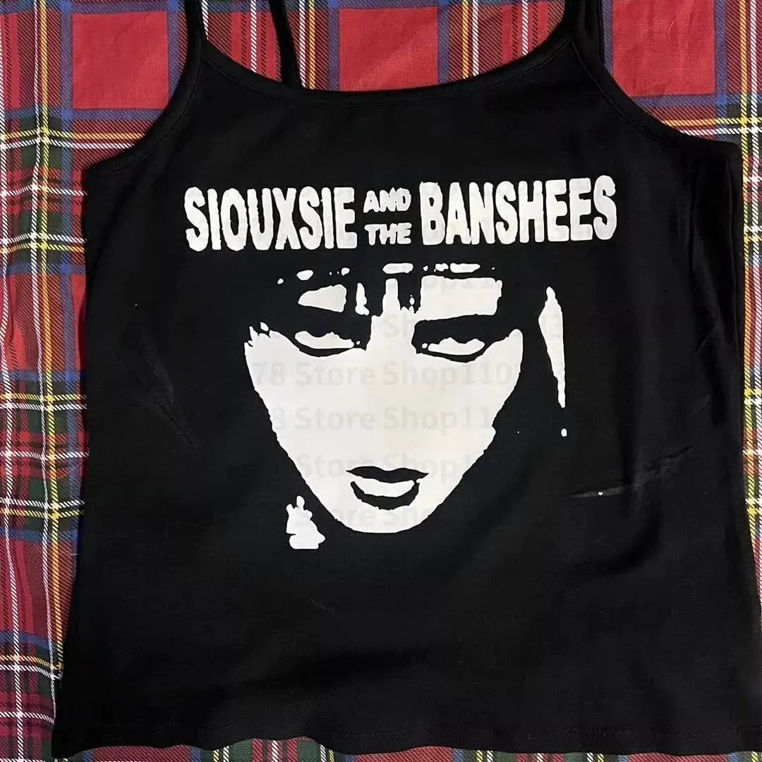 Γυναικείο γοτθικό στυλ αράχνης Cami Tank Top Αμάνικο Spaghetti λουράκι Y2K Slim Cropped Camisole Dark Punk Streetwear τοπ — image 5