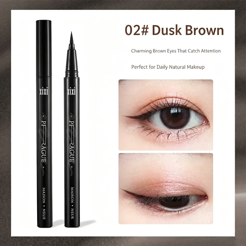 Υγρό eyeliner ματιών 2 χρωμάτων Αδιάβροχο και μη ξεθωριασμένο Εργαλεία μακιγιάζ ομορφιάς Quick Dry Non Halo Dye Eyeliner