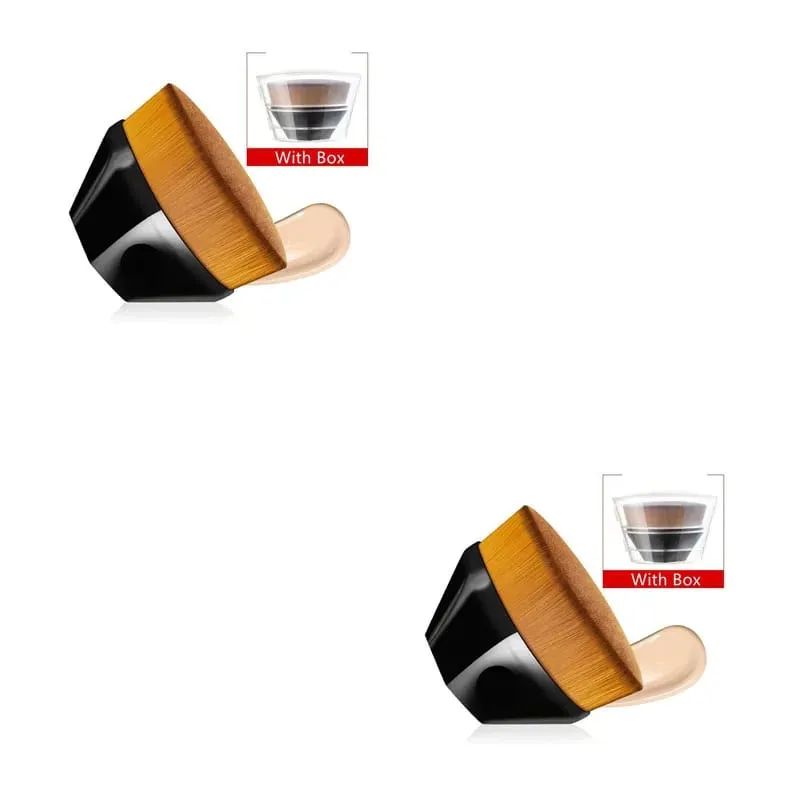 Novo pincel mágico de maquiagem beleza pó rosto blush pincéis portátil profissional escova de fundação grande cosméticos base macia compõem — image 9