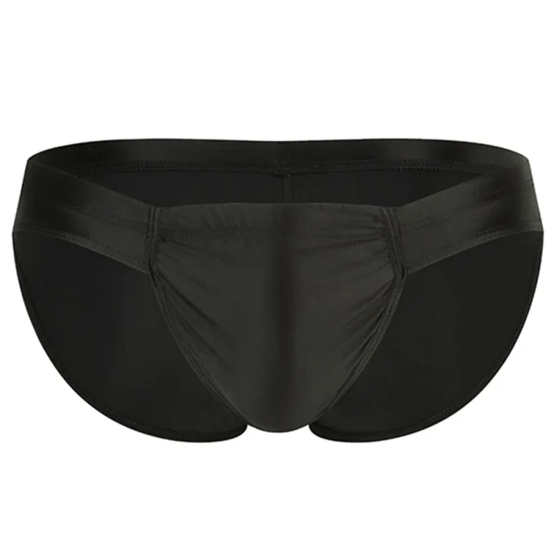Men Oil Shiny Glossy Very Hot Lingerie Low Waist Briefs Breathable Underwear For Man Unisex Panties Underpants Men's Clothing — image 3