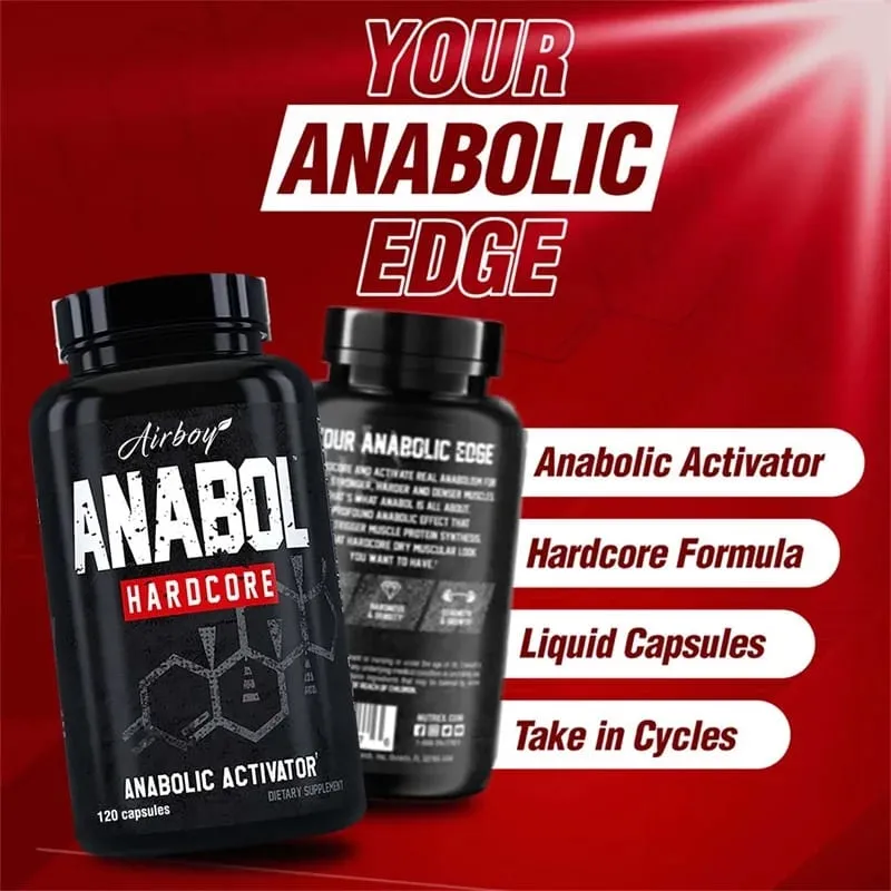 Anabol Hardcore - Make Your Muscles Bigger Stronger Harder & Denser Promote Muscle Growth Increase Strength and Endurance