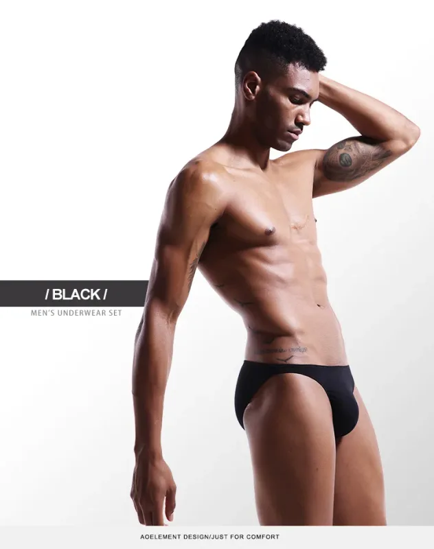 Men's underwear men's small triangle pants U convex Modal thin stretch sexy low waist tight narrow side underpants — image 23