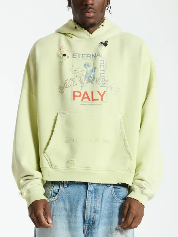Nuevas sudaderas con capucha PALY de gran tamaño para hombre y mujer, cárdigan Vintage informal lavado negro dañado de la mejor calidad, sudaderas con cremallera — image 19