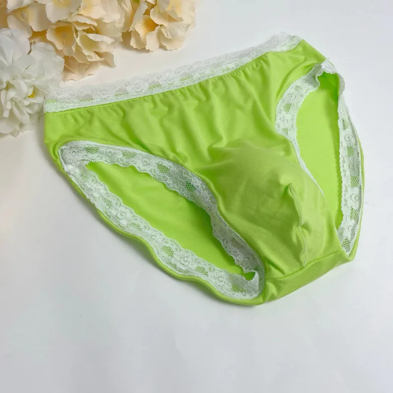 New Men's Underwear Sexy Men's Lace Briefs U-Convex Pouch Low-Rise Comfortable and Breathable Shorts Briefs men underwear sexy — image 7