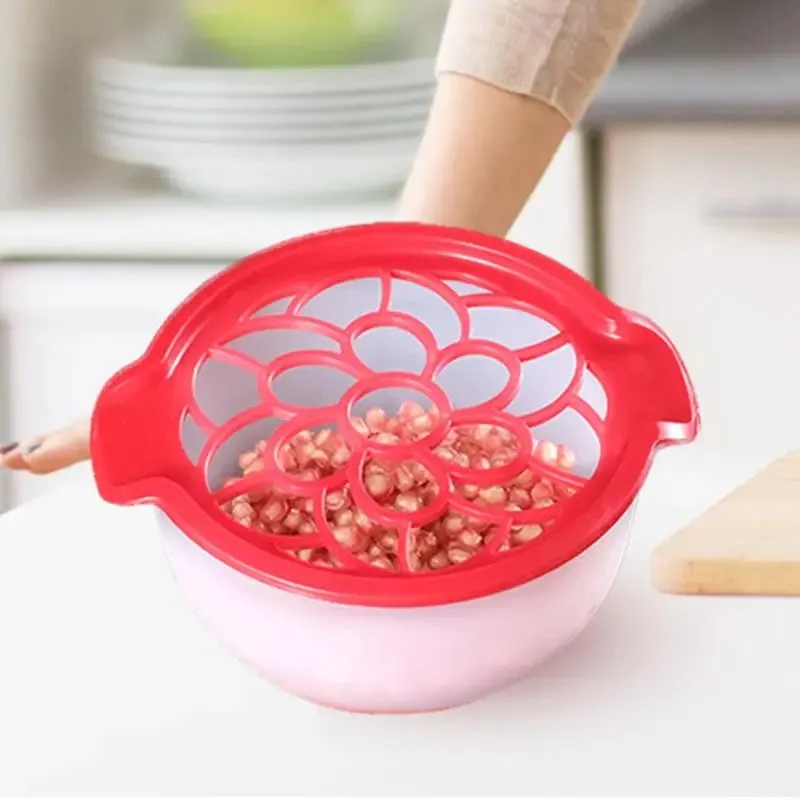 Pomegranate Deseeder Silicone Kitchen Fruit Bowl Pomegranate Peeler Arils Removal Tool Fruit Opener Household Kitchen Gadgets