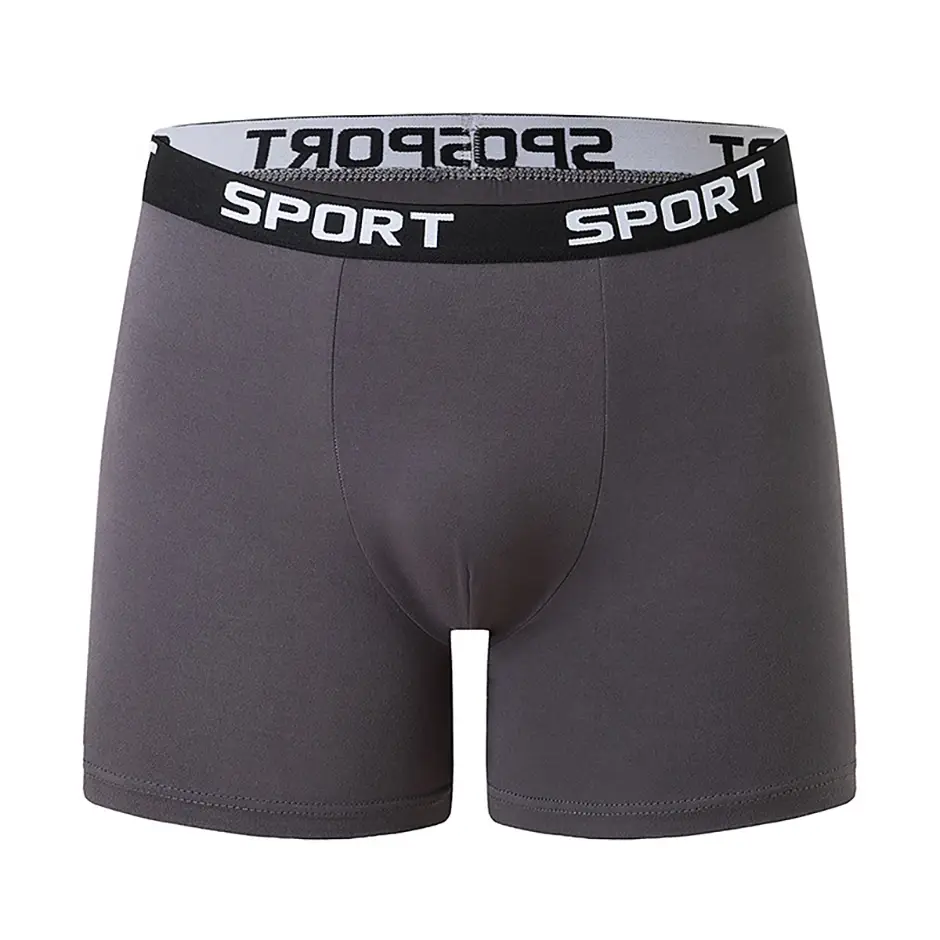 5-piece Set Of Solid Color Fashionable Simple Sports Long Underwear Comfortable Plus Size Flat Corner Pants Cycling Base Shorts — image 5