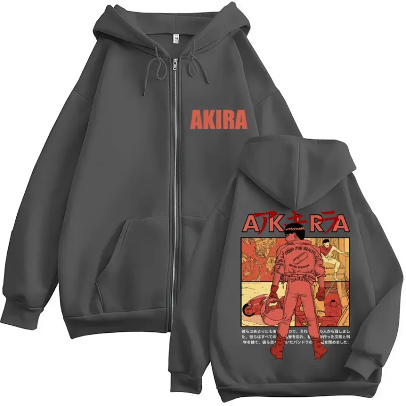 Japanische Anime Neo Tokyo Akira Zipper Hoodies Manga Film Science Fiction Shotaro Kaneda Cardigan Sweatshirt Lose Fleece Mäntel — image 7