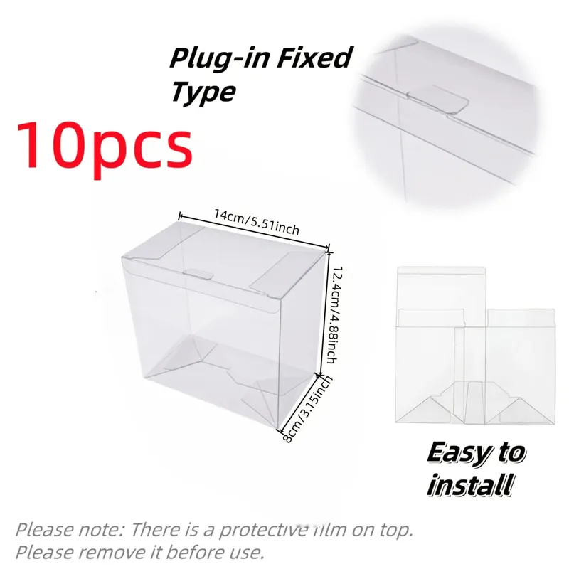 5/10 τμχ Clear PET Booster Box Protector Case for PTCG TCG Cards Ανθεκτικό στις γρατσουνιές Display Storage Shell for Trading Cards