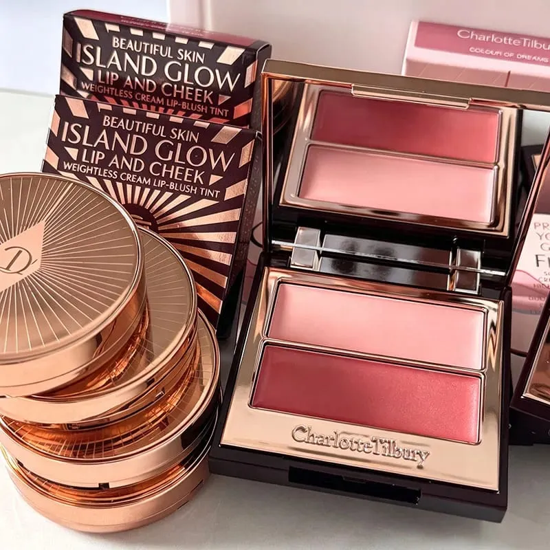 CT Lip Cheek Κρέμα ρουζ διπλής χρήσης Δύο Χρώμα Highlight Powder Αδιάβροχο ρουζ και δίχρωμες ανταύγειες Blusher Cosmetics — image 3