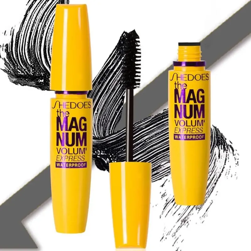 10ML Αδιάβροχη μάσκαρα για μπούκλες, φυσική μακράς διάρκειας, χωρίς μουτζούρες, κίτρινο μπανάνα γυαλιστερό βλεφαρίδων