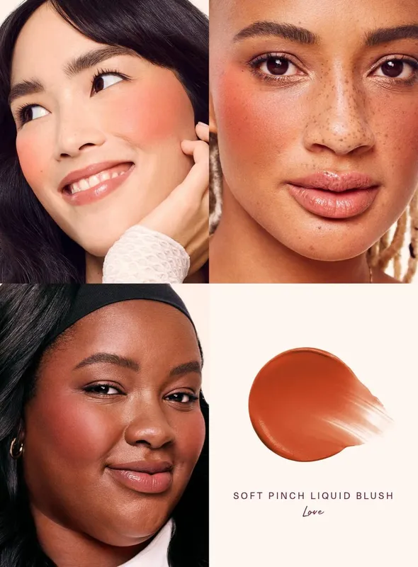 Rare Beauty Melting Cream Blush Makeup Matte Pearlescent Texture Glitter Blush Highlighter Bright Nourish Moisturize Lip Gloss — image 21