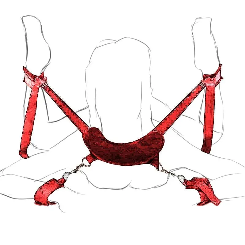 Bondage Gear Adjustable Handcuffs Ankle Cuffs Open Leg Restraint Fetish Sex Toys For Woman Couples Adult Games No Vibator — image 4