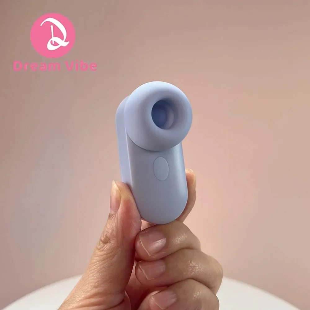 Dream Vibe Echo 2-σε-1 Mini Sucker ακουστικό σε σχήμα κίτρινο Δονητής σεξουαλικού παιχνιδιού Γυναικείας θηλής Κλειτοριαίο μασάζ — image 6