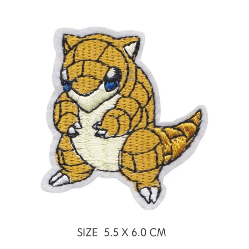 Επίθεμα υφάσματος Pikachu Αυτοκόλλητα ρούχων Ράψτε σε μπαλώματα κεντήματος Απλικέ σίδερο σε ρούχα Cartoon DIY διακόσμηση ενδυμάτων — image 15