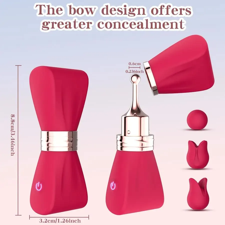 Women's Adult Toy Massager Clitoral G-Spot Nipple Stimulator High-Frequency Mini Bullet Vibrator 3 Silicone Massage Heads — image 4