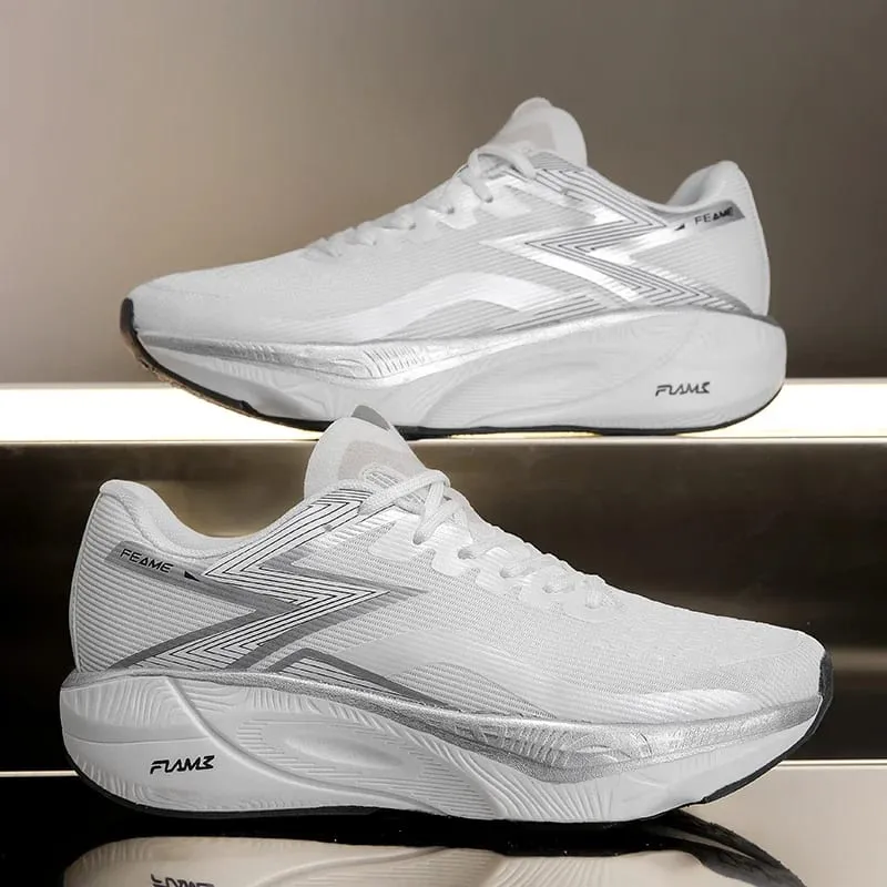 Sapatos de corrida masculinos casuais e confortáveis, de cor sólida, resistentes ao desgaste, respiráveis e fáceis de usar, antiderrapantes — image 3