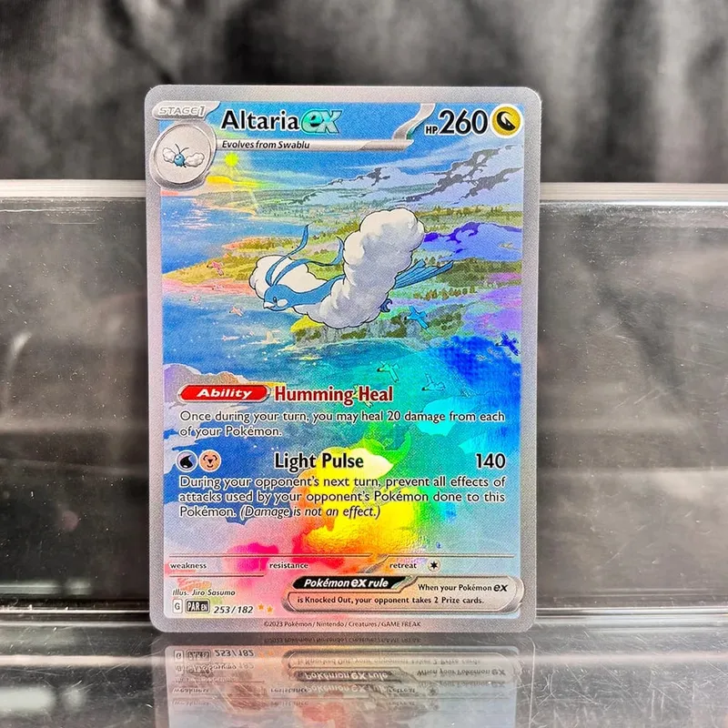 אוסף משחקי מסחר הולוגרפי PTCG כרטיסי פרוקסי Charizard Pikachu Mew EX Singl PKM Foil Cards Gengar VMAX Skyridge (SK) — image 17