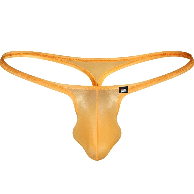 Men's Underwear Japanese Style Ultra-Thin Ice Silk Thong Low Waist Elastic Comfortable T-Back — image 1
