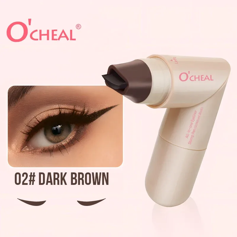 Όλα σε ένα Περιστρεφόμενο Eyeliner Stamp Pen Quick Eye Makeup Double-Ended Eyeliner Eyeliner αδιάβροχο μακράς διαρκείας Stamp Eyeliner