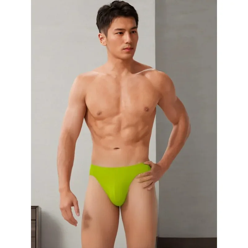 Latex Underwear Transparent Briefs Men's Rubber Convex Pouch Underpants Shiny Male Erotic Lingerie Triangle Panties Slip Homme — image 14