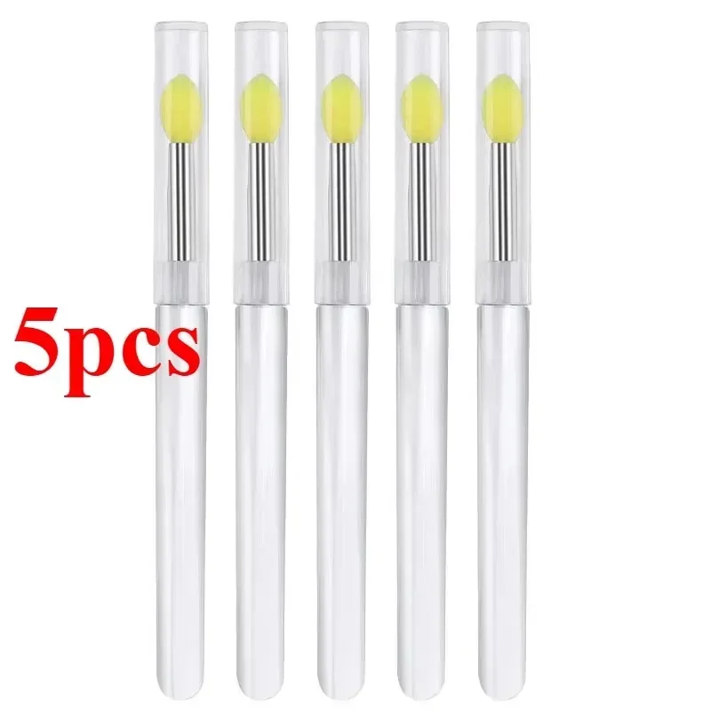 3/5/10PCS Reusable Lip Brush Silicone Lip Mask Applicator Transparent Lipstick Tool For Lip Gloss Eyeshadow Brushes Makeup Tools — image 16