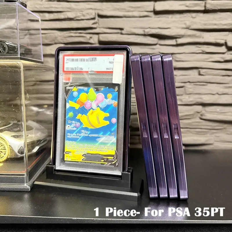 Multicolor Gradient Color Trading Card Protect Holder Metal Case for 35PT PSA CGC Graded Card