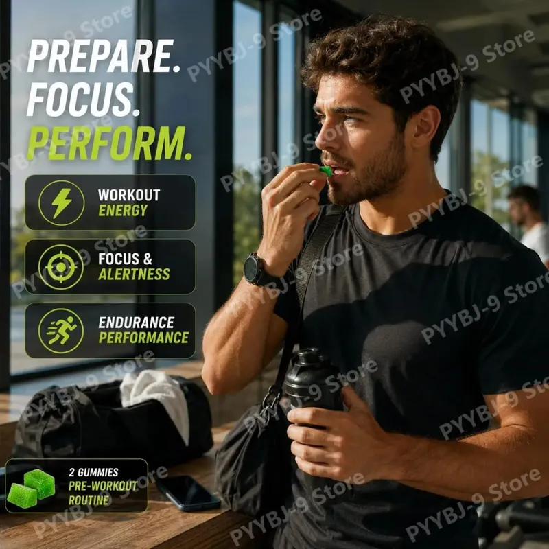 Docteat Beast Mode Blend Pre Workout Gummies Energy Focus & Endurance Support for Strength Training & Active Gym Days 70 Count — image 4