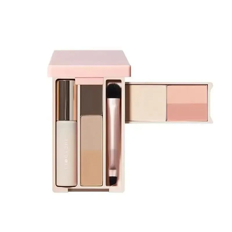 Judydoll Travel Comprehensive Plate Mini Grooming Blush Plate Makeup Ενσωματωμένο βολικό πιάτο παλάμης — image 5