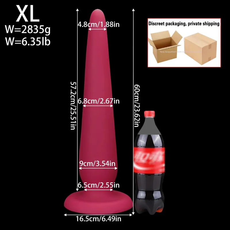 66cm Super Long Huge Anal Plug Big Thick Butt Plugs Training Anal Dilator Toy Prostate Massager Adult Anal Sex Toy For Women Men — image 24