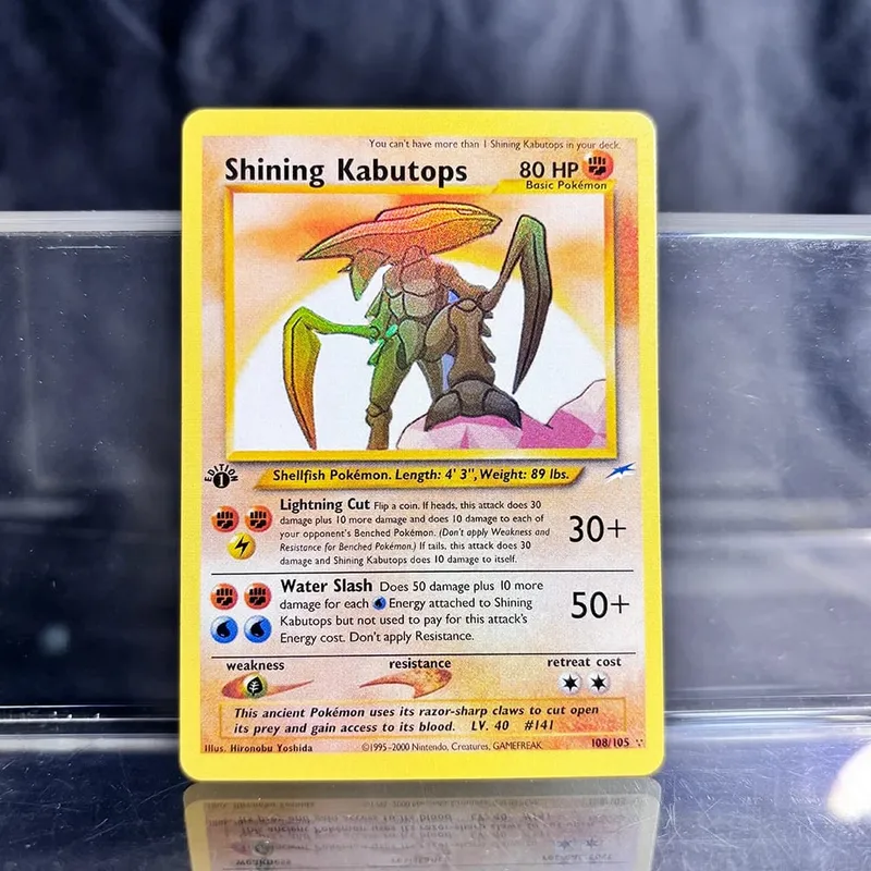 אוסף משחקי מסחר הולוגרפי PTCG כרטיסי פרוקסי Charizard Pikachu Mew EX Singl PKM Foil Cards Gengar VMAX Skyridge (SK) — image 20