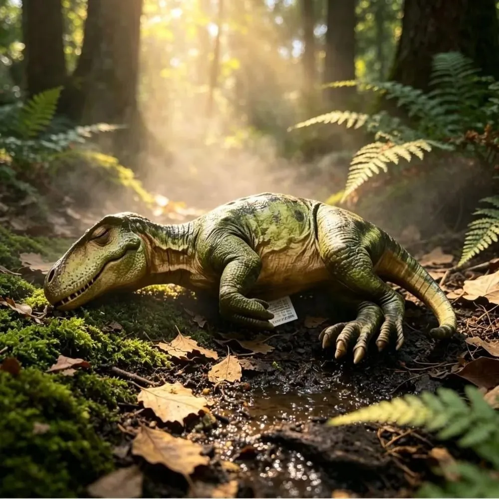 3D Design Dinosaur Plush Pillow Lifelike Dinosaur Cozy Soft Texture Realistic Sleeping Dinosaur Funny Shape Kawaii Style