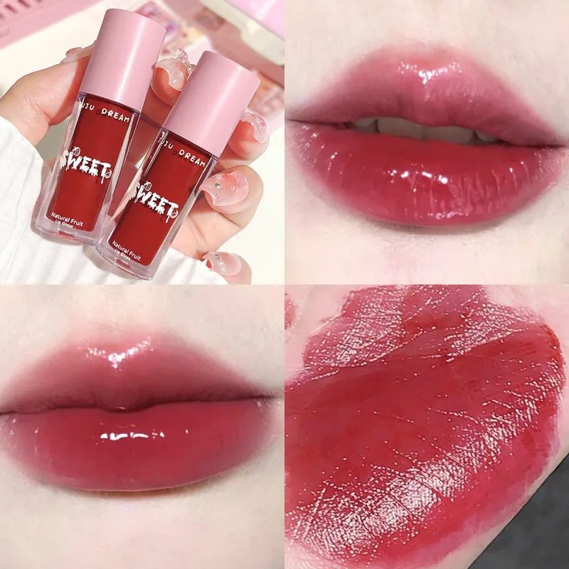 Glossy mirror lip gloss nude lip gloss moisturizing brightening complexion waterproof long-lasting for a flawless finish