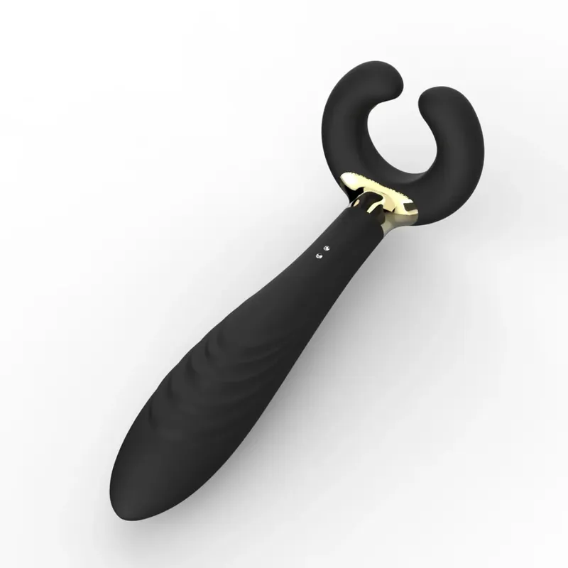 ilicone Prostate Massager Vibrator - Turquoise Rippled Anal Vibrator with Perineum Stimulator G-Spot Sex Toy για άνδρες γυναίκες — image 8