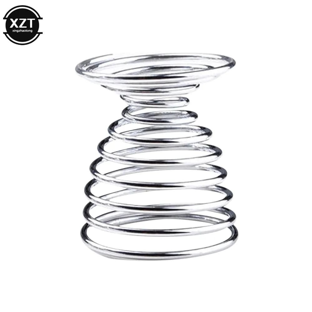 2PCS Eggs Holder Spiral Stainelss Egg Cup Boiled Kitchen Breakfast Hard Boiled Spring Holder Egg Cup Cooking Tool Kitchen Gadget — image 3