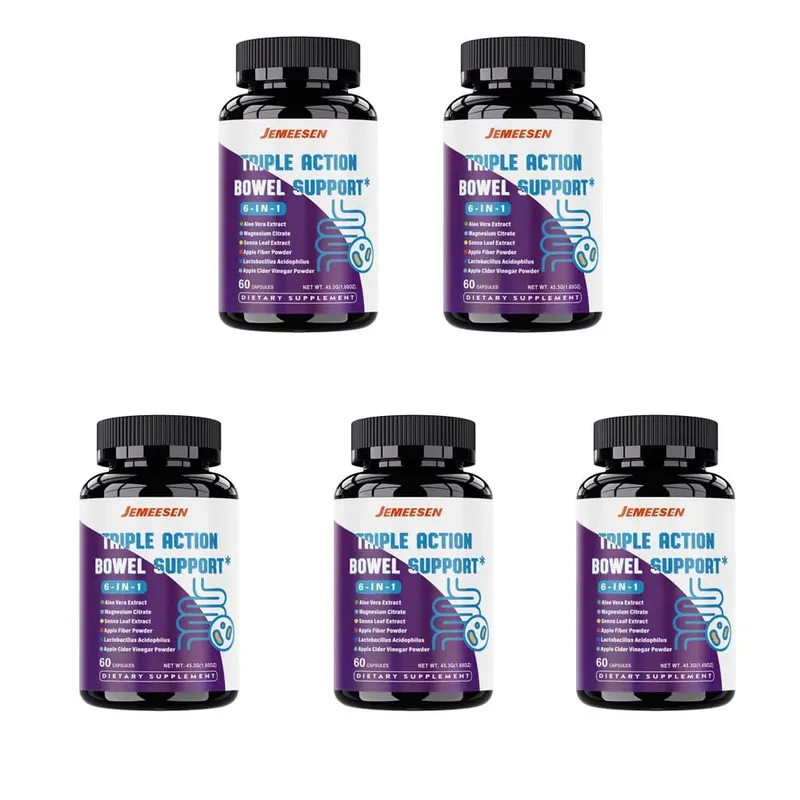 Intestinal Supplements with Psylium Husk Powder Apple Cider Vinegar Promotes Intestinal Health Metabolism Digestive Health
