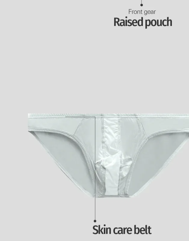 1PCS Mens Low Rise Solid Gray Bikini Underwear Elastic Simple Edge Soft Stretch Fabric 3D Contour Pouch Male Briefs — image 13