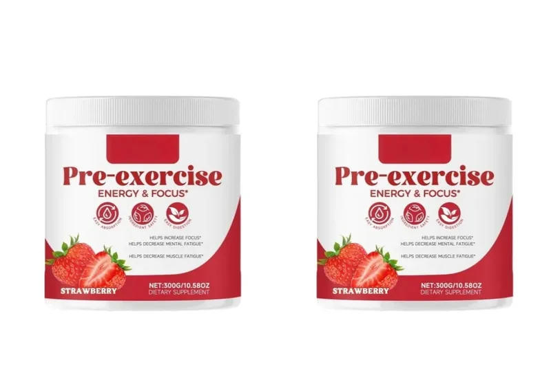 Docteat Pre Workout Powder Strawberry Energy & Focus Support Beta-Alanine L-Citrulline Rhodiola 300g 30 Servings Drink Mix — image 8